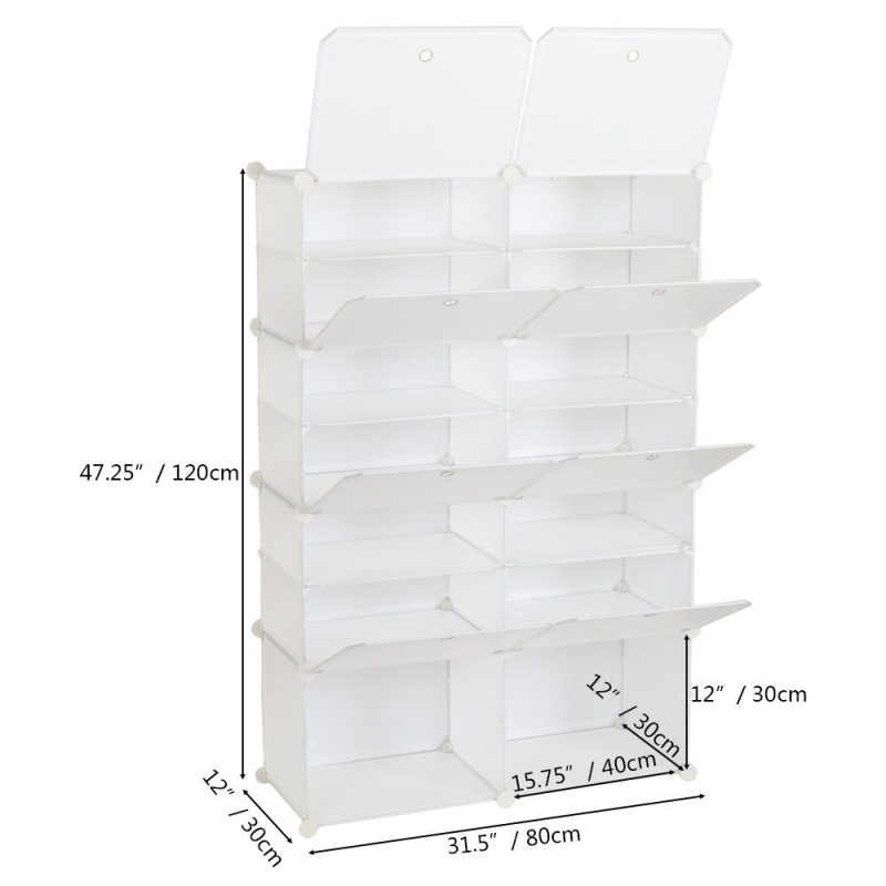 GoDecor Tall Shoe Rack Organizer, Garage Shoe Shelf Large Capacity