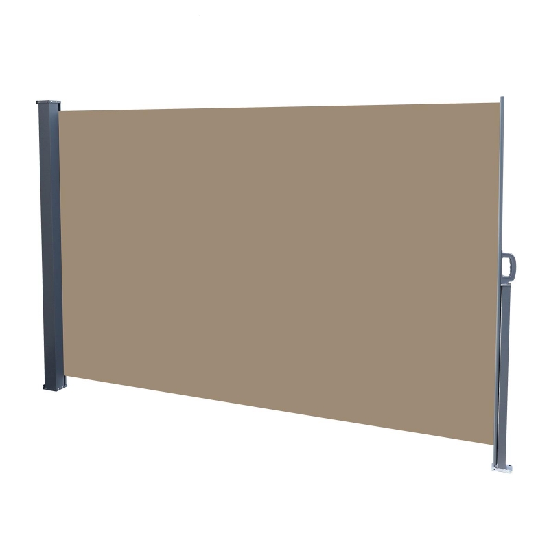 GoDecor 63 x 118 Retractable Side Awning Wind-Coffee - godecor
