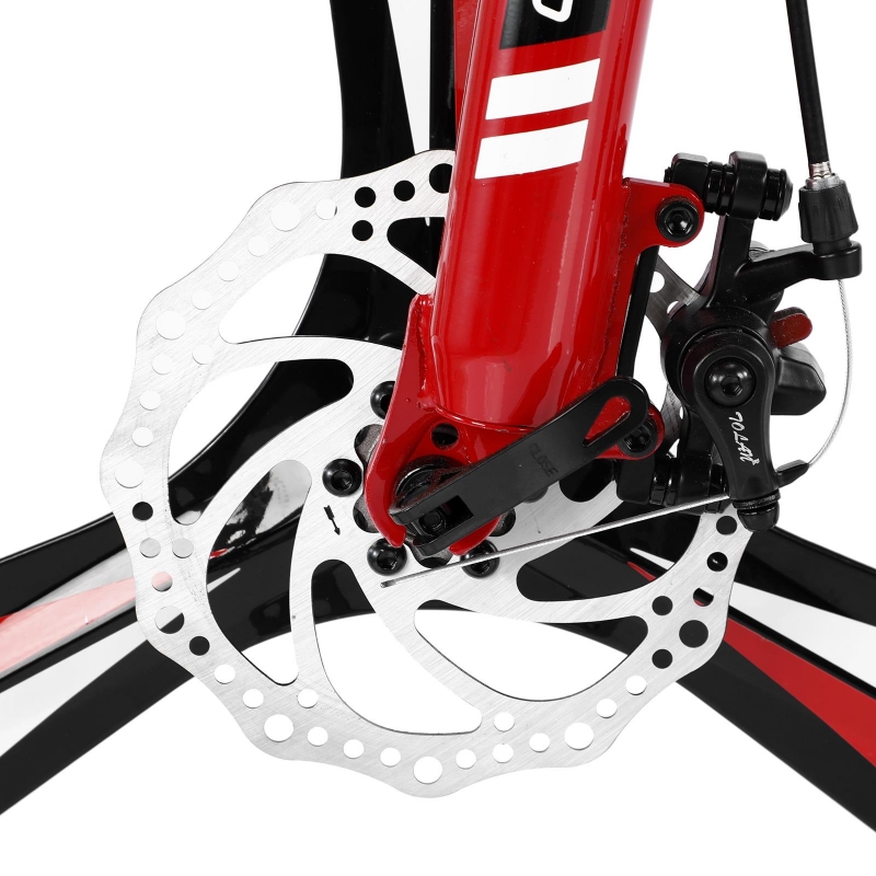 CamPingSurvivals Shimano 21Speed Steel Mountain Bike, 26" Foldable MTB