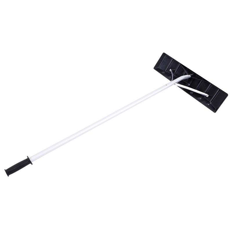 Poly Snow Rake GoDecor Poly Blade Snow Roof Rake Telescoping Snow Roof Rake, Black ...