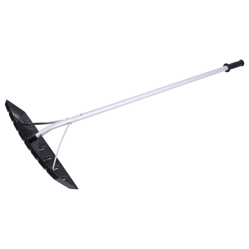 Poly Snow Rake GoDecor Poly Blade Snow Roof Rake Telescoping Snow Roof Rake, Black ...
