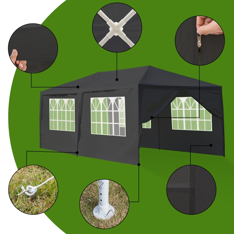 GoDecor 10' x 20' Canopy Waterproof Party Tent Outdoor Tent